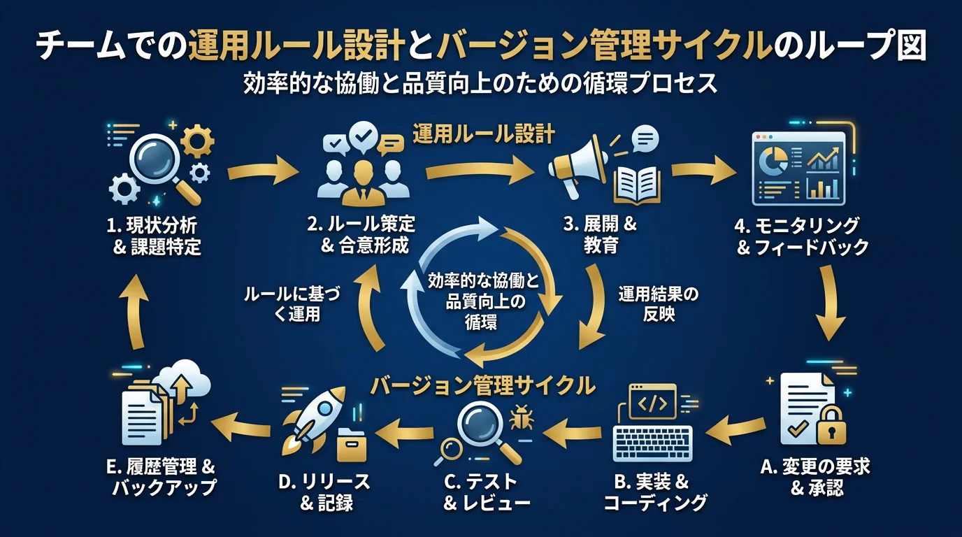 チーム運用ルールとバージョン管理