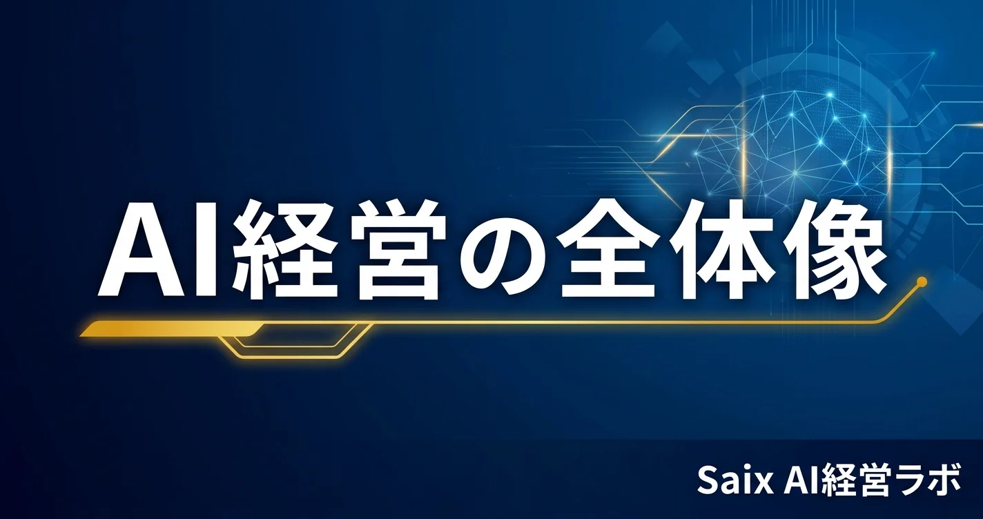 中小企業のAI経営 完全ロードマップ