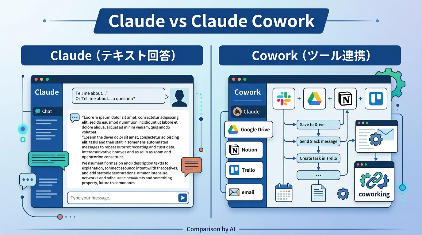 通常Claude vs Cowork