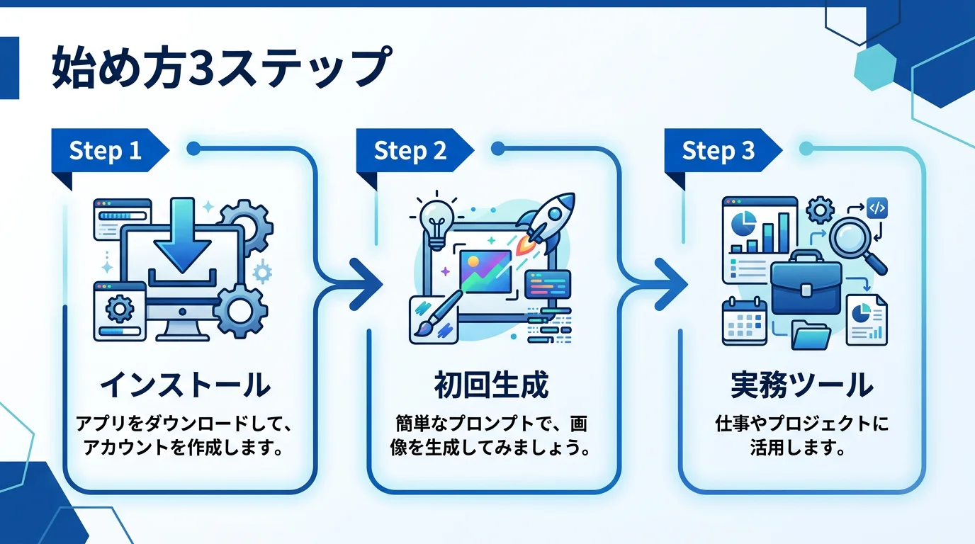 始め方3ステップ