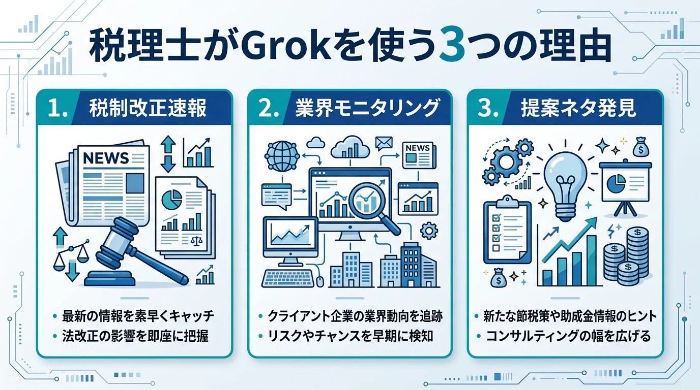 税理士がGrokを使う3つの理由