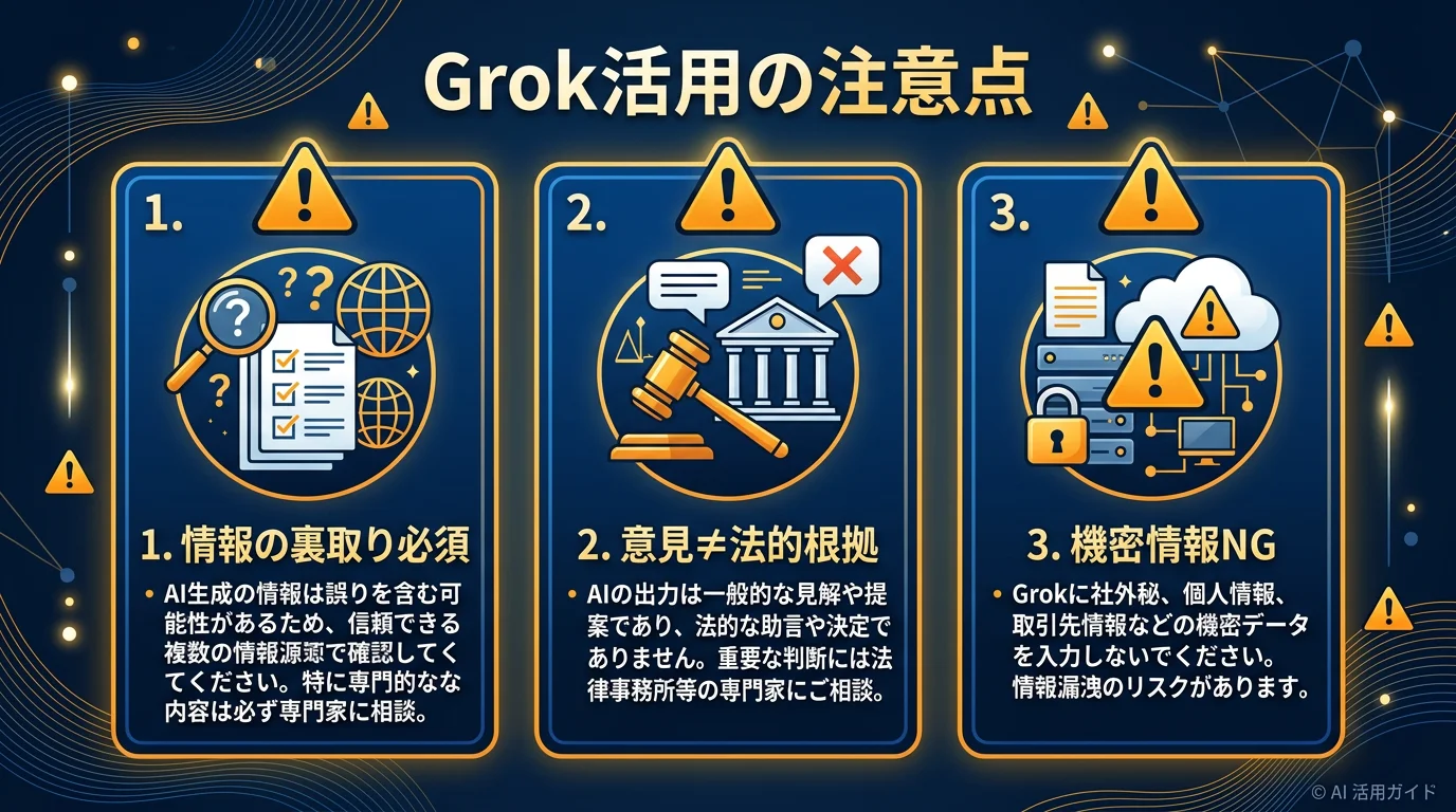 Grok活用の注意点