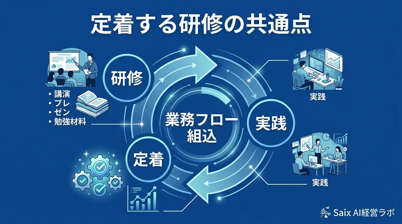 定着する研修の共通点