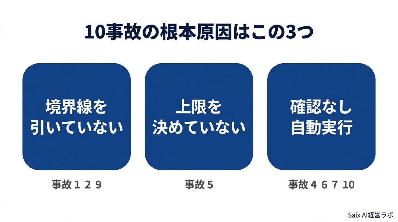 10事故の根本原因3つマトリクス